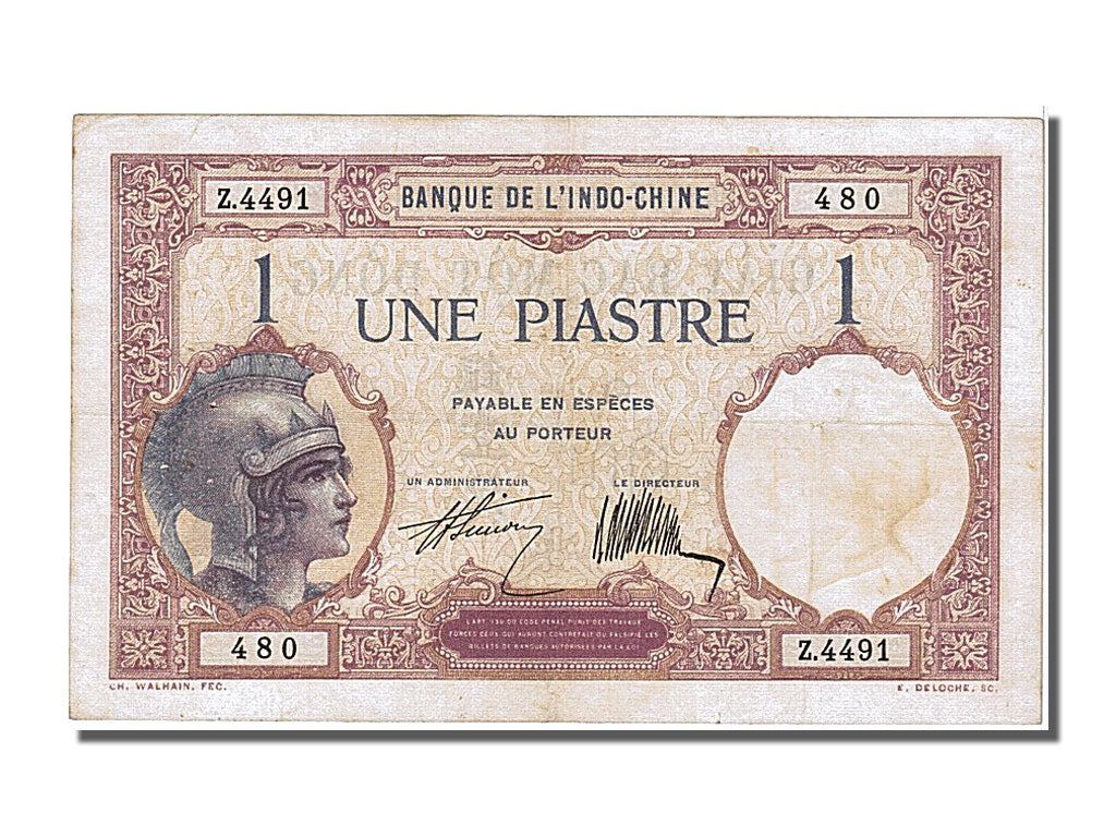 Indochine, 1 Piastre type Walhain