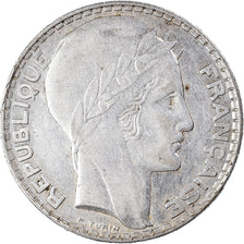 Moneta, Francia, Turin, 20 Francs, 1933, Paris, Rameaux longs, BB, Argento