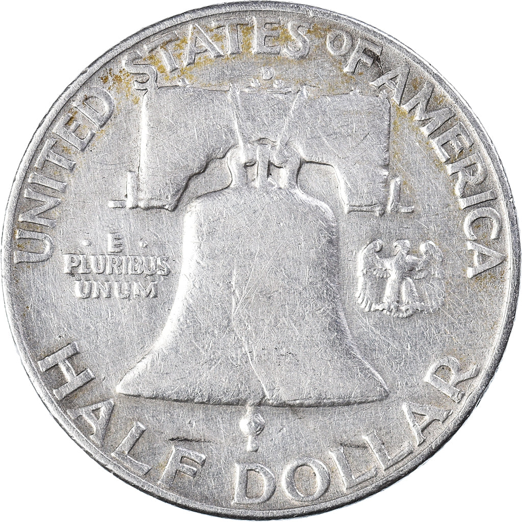 Coin, United States, Franklin, Half Dollar, 1953, Denver, EF(40-45), Silver