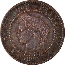 Coin, France, Cérès, 2 Centimes, 1896, Paris, AU(50-53), Bronze, KM:827.1