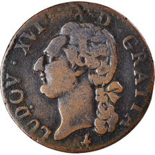 Monnaie, France, Louis XVI, 1/2 Sol, 1782, B+, Cuivre, Gadoury:349