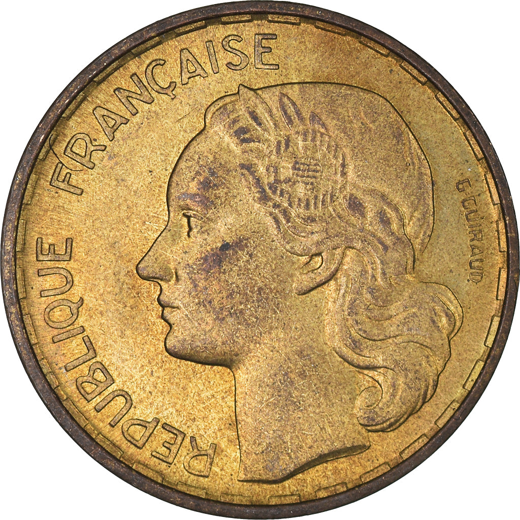 Münze, Frankreich, Guiraud, 20 Francs, 1953, Beaumont - Le Roger, SS+
