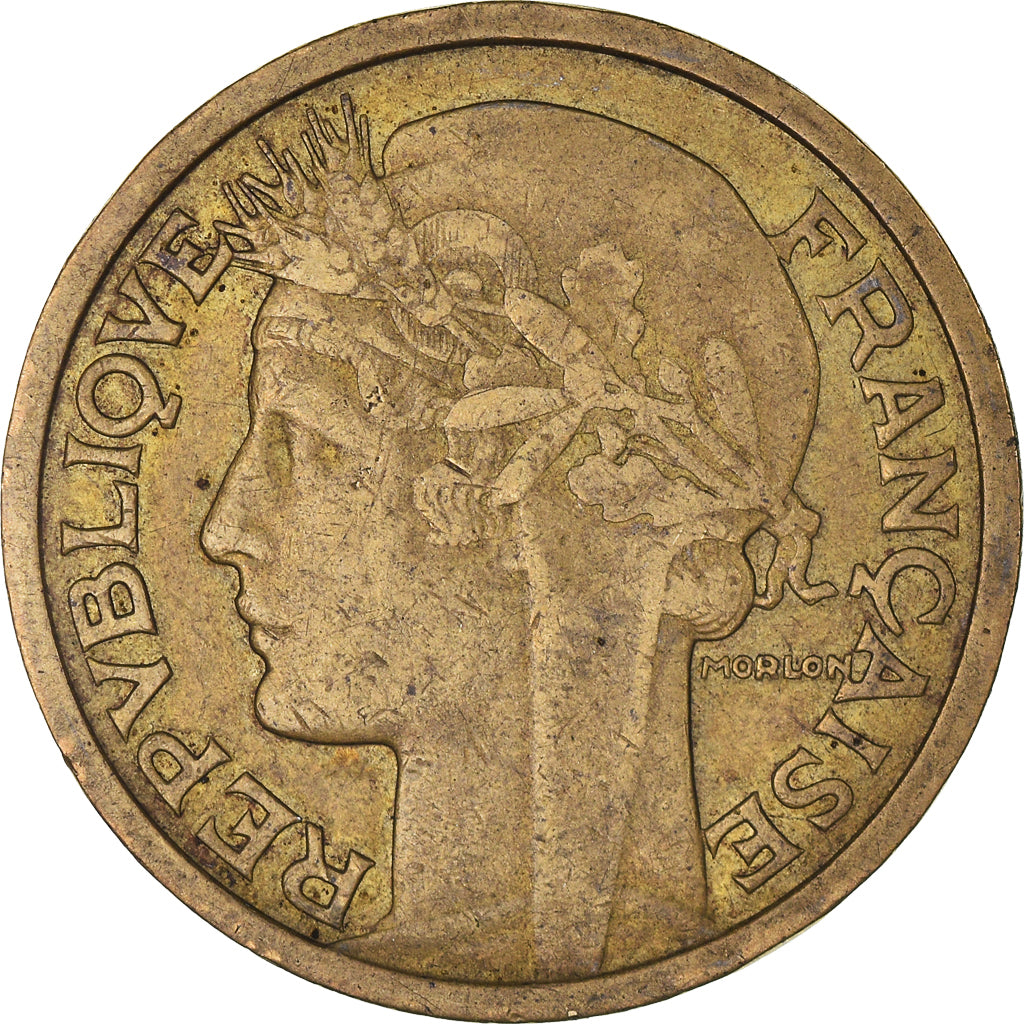 Moneta, Francia, Morlon, 2 Francs, 1935, MB+, Alluminio-bronzo, KM:886
