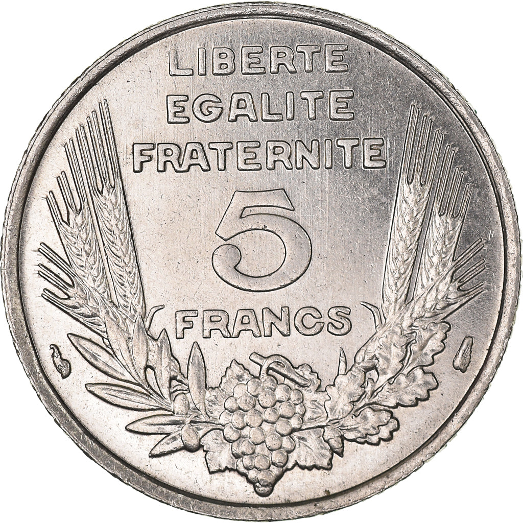 Coin, France, Bazor, 5 Francs, 1933, Paris, AU(50-53), Nickel, KM:887