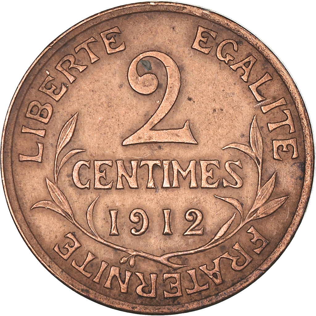 Monnaie, France, Dupuis, 2 Centimes, 1912, Paris, TTB, Bronze, Gadoury:107