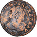 Coin, France, Louis XIII, Double tournois, buste laurée et drapé, Double