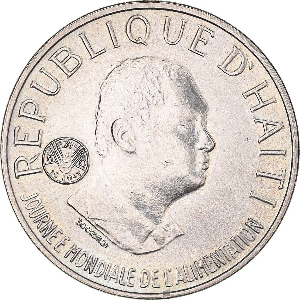 Coin, Haiti, 50 Centimes, 1981, Rome, AU(55-58), Copper-nickel, KM:148