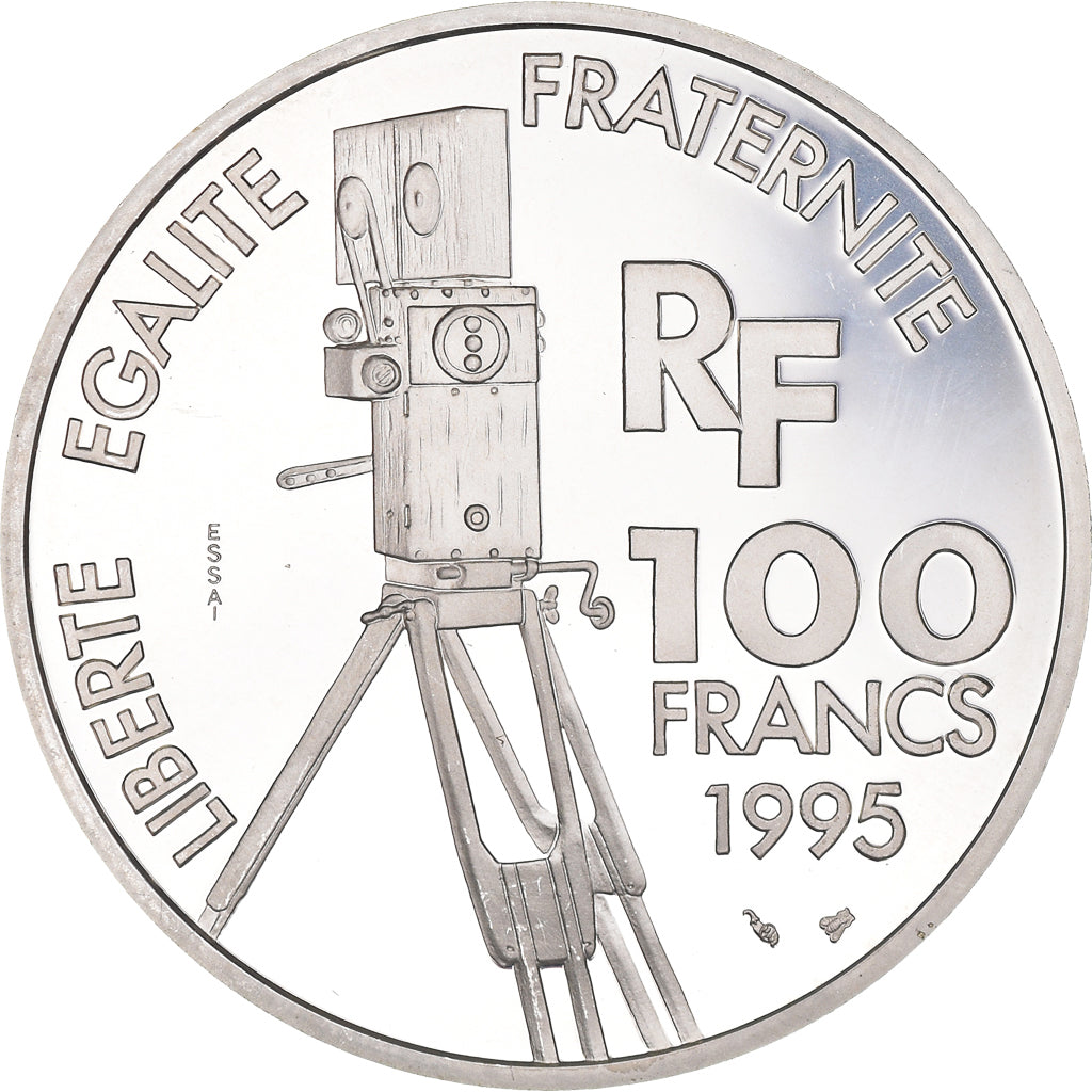 Munten, Frankrijk, 100 Francs, 1995, Paris, Proof, PR+, Zilver, KM:1944