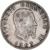 Moneda, Italia, Vittorio Emanuele II, Lira, 1863, Milan, BC+, Plata, KM:5a.1