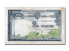 French Indo-China, 1 Piastre = 1 Dong, 1954, KM #105, AU(55-58), J17