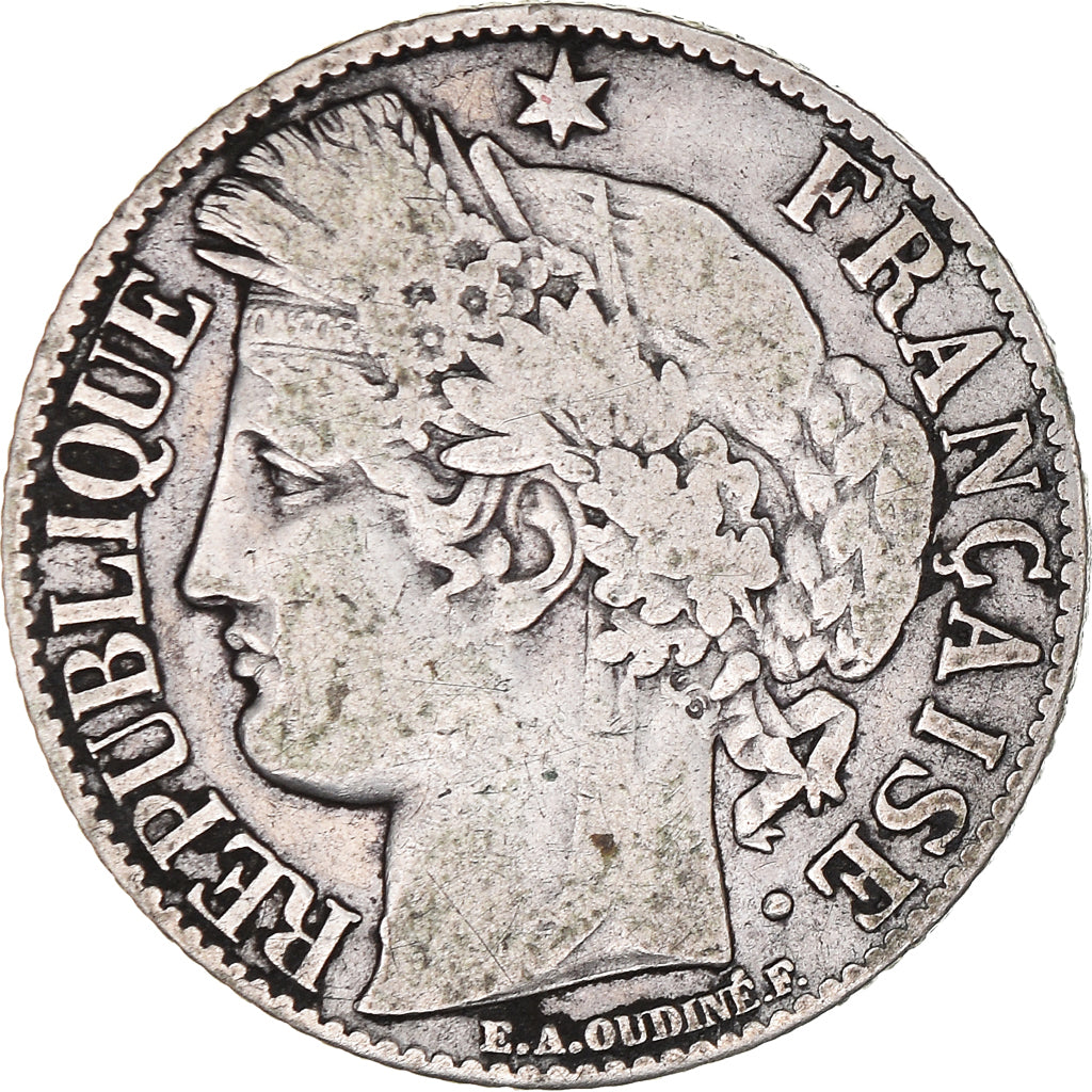Monnaie, France, Cérès, Franc, 1895, Paris, TB, Argent, Gadoury:465a, KM:822.1