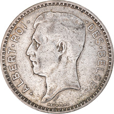 Coin, Belgium, Albert I, 20 Francs, 20 Frank, 1934, EF(40-45), Silver, KM:103.1