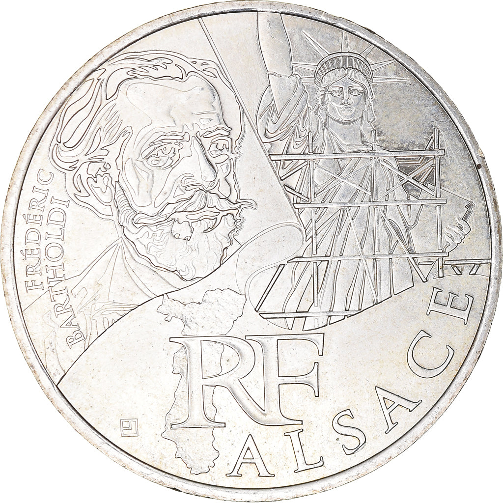 Frankrijk, 10 Euro, Alsace, 2012, Paris, PR, Zilver, Gadoury:EU514, KM:1870
