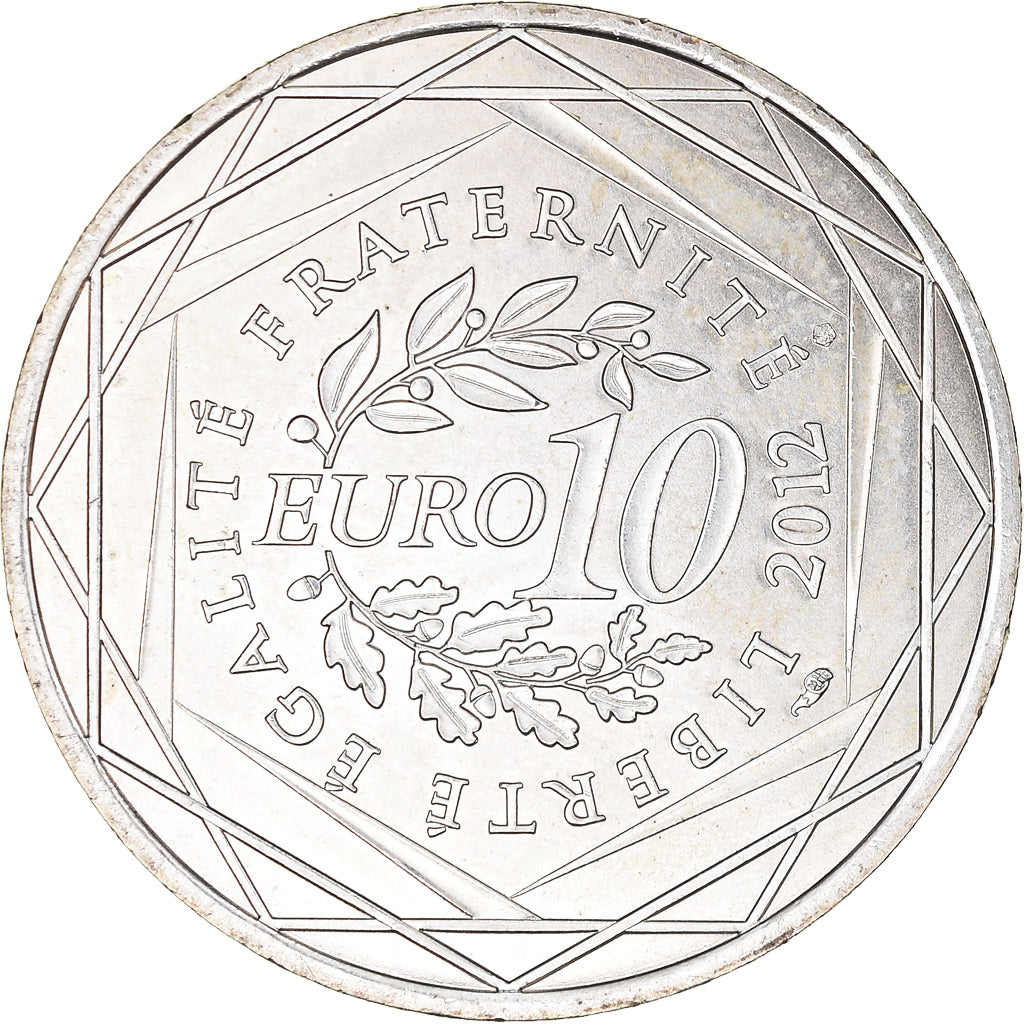 Frankrijk, 10 Euro, Alsace, 2012, Paris, PR, Zilver, Gadoury:EU514, KM:1870