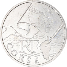 França, 10 Euro, Corse, 2010, Paris, AU(55-58), Prata, Gadoury:EU399, KM:1658
