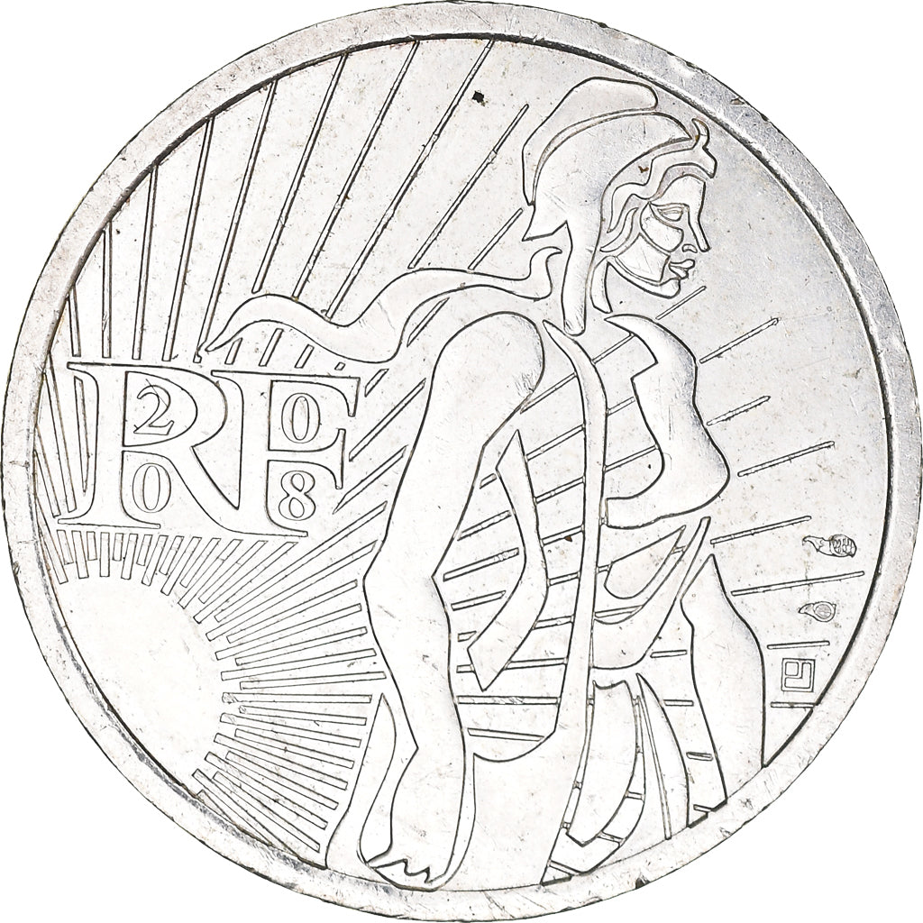 France, 5 Euro, Semeuse, 2008, AU(50-53), Silver, Gadoury:EU287