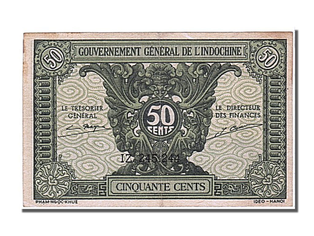 Indochina, 50 Cents, 1942, UNC(63), 245 244