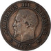 Munten, Frankrijk, Napoleon III, 2 Centimes, 1855, Lyon, ancre grand lion, FR