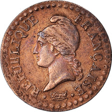 Moneta, Francia, Dupré, Centime, AN 7, Paris, BB, Bronzo, KM:646, Gadoury:76