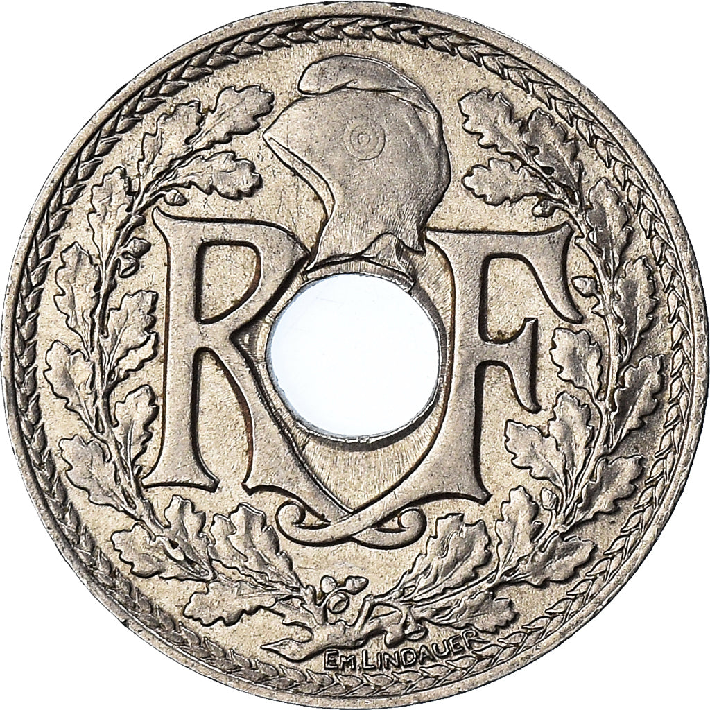 Moneta, Francia, Lindauer, 25 Centimes, 1914, BB+, Nichel, KM:867, Gadoury:379