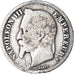 Moneda, Francia, Napoleon III, 2 Francs, 1867, Paris, BC, Plata, KM:807.1