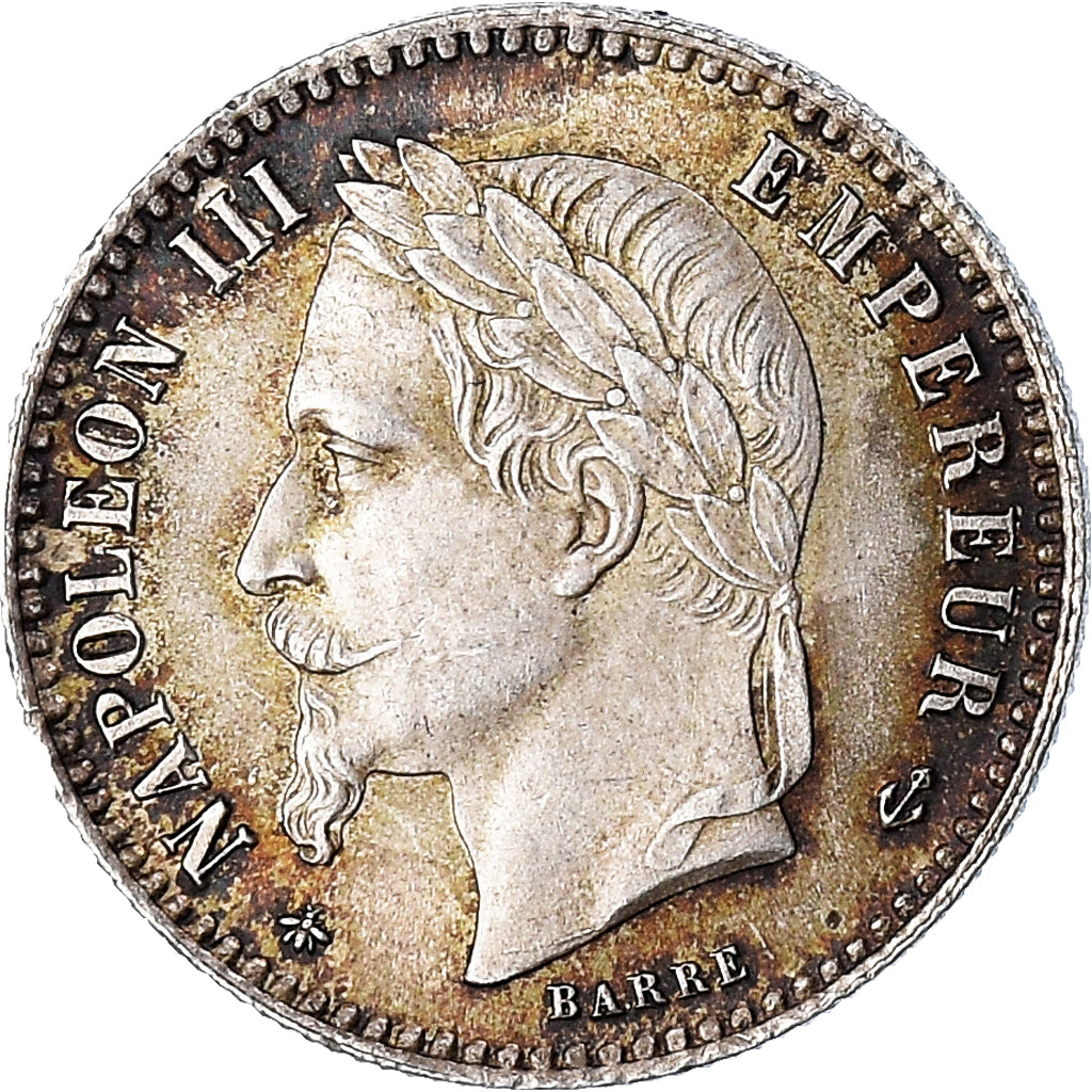 Coin, France, Napoleon III, 50 Centimes, 1867, Paris, AU(50-53), Silver