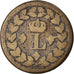 Coin, France, Louis XVIII, Decime, 1814, Strasbourg, F(12-15), Bronze, KM:701