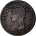 Moeda, França, Dupré, Decime, AN 7, Paris, EF(40-45), Bronze, KM:644.1
