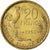 Moneda, Francia, Guiraud, 20 Francs, 1950, Paris, MBC+, Aluminio - bronce