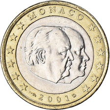 Monaco, Rainier III et Albert, Euro, 2001, Paris, AU(50-53), Bi-Metallic