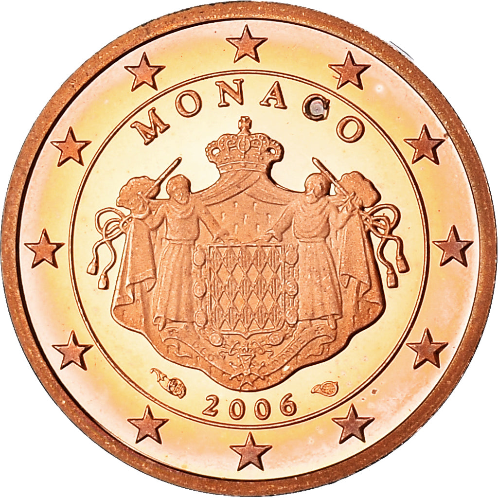 Mónaco, 2 Euro Cent, Albert II, 2006, Paris, Proof, EBC+, Cobre chapado en