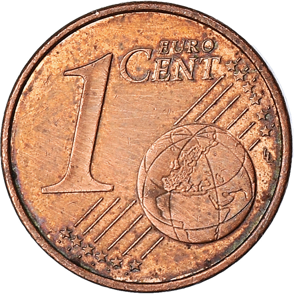 Monaco, Rainier III, Euro Cent, 2001, Paris, EF(40-45), Copper Plated Steel