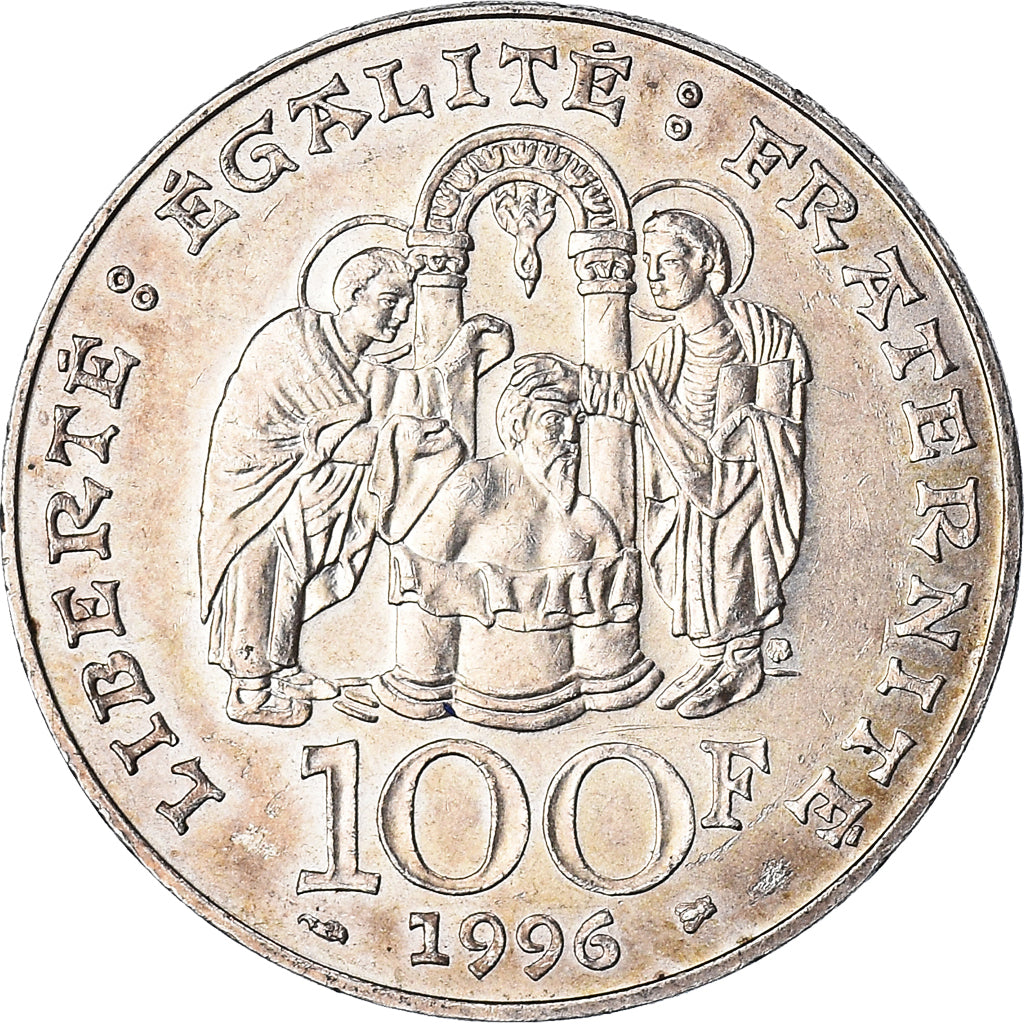 Monnaie, France, Clovis, 100 Francs, 1996, TTB, Argent, Gadoury:953, KM:1180