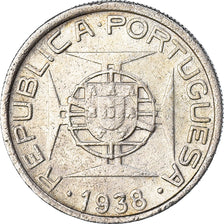 Coin, Mozambique, 5 Escudos, 1938, EF(40-45), Silver, KM:69