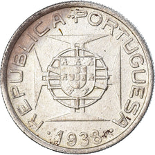 Coin, Mozambique, 5 Escudos, 1938, EF(40-45), Silver, KM:69