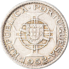 Coin, Mozambique, 10 Escudos, 1952, EF(40-45), Silver, KM:79