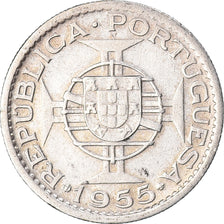Monnaie, Mozambique, 10 Escudos, 1955, TTB, Argent, KM:79
