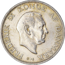 Coin, Denmark, Frederik IX, 2 Kroner, 1968, Copenhagen, EF(40-45), Silver