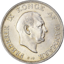 Coin, Denmark, Frederik IX, 2 Kroner, 1968, Copenhagen, EF(40-45), Silver