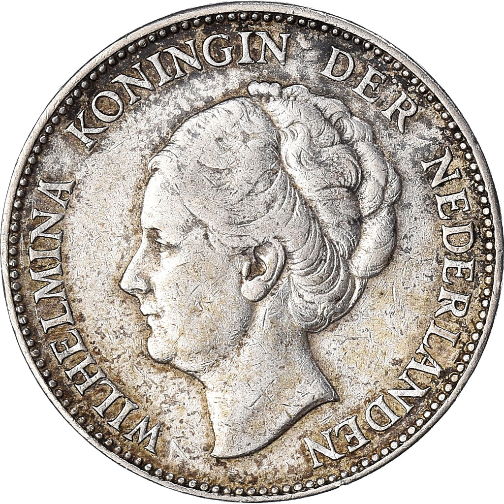 Coin, Netherlands, Wilhelmina I, Gulden, 1924, EF(40-45), Silver, KM:161.1