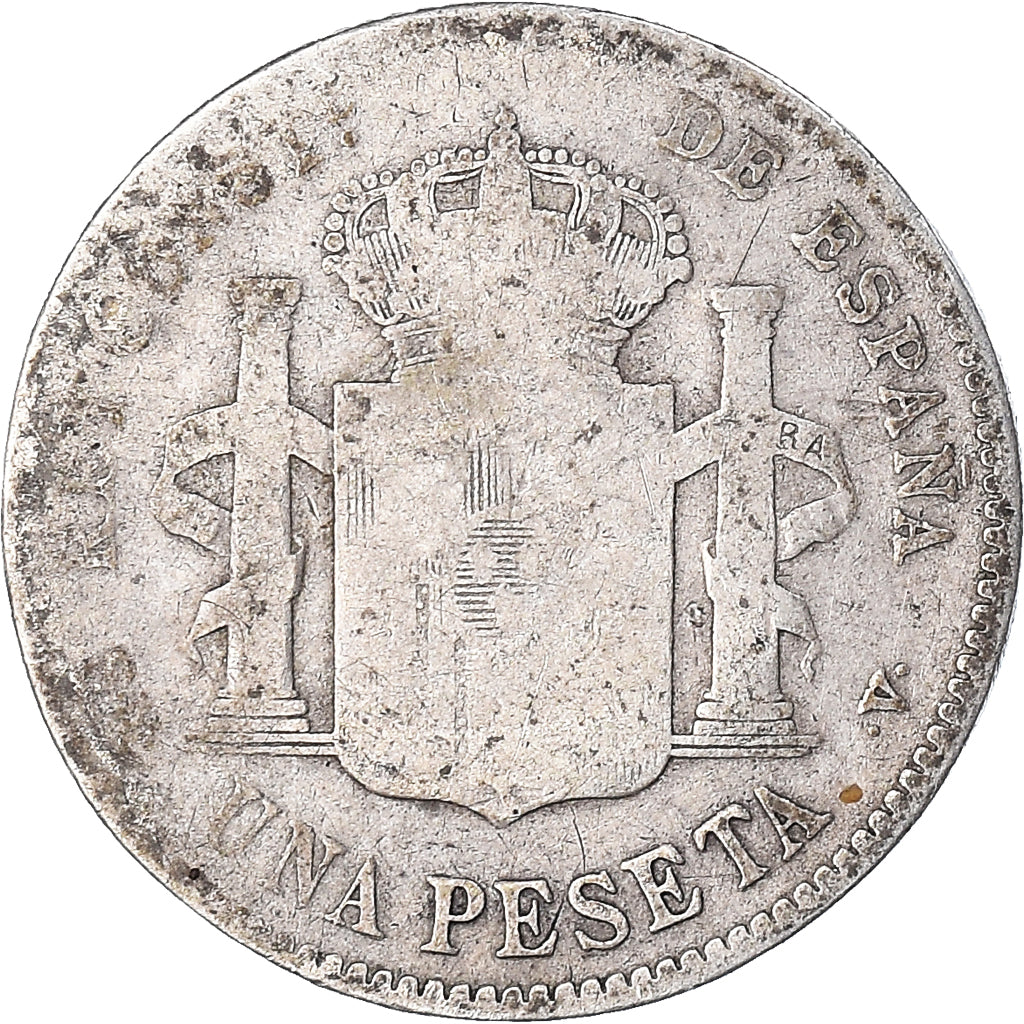 Moneda, España, Alfonso XIII, Peseta, 1903, Madrid, BC, Plata, KM:721