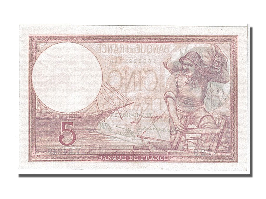 Billet, France, 5 Francs, 5 F 1917-1940 ''Violet'', 1939, 1939-10-05, NEUF