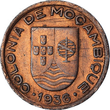 Coin, Mozambique, 10 Centavos, 1936, EF(40-45), Bronze, KM:63