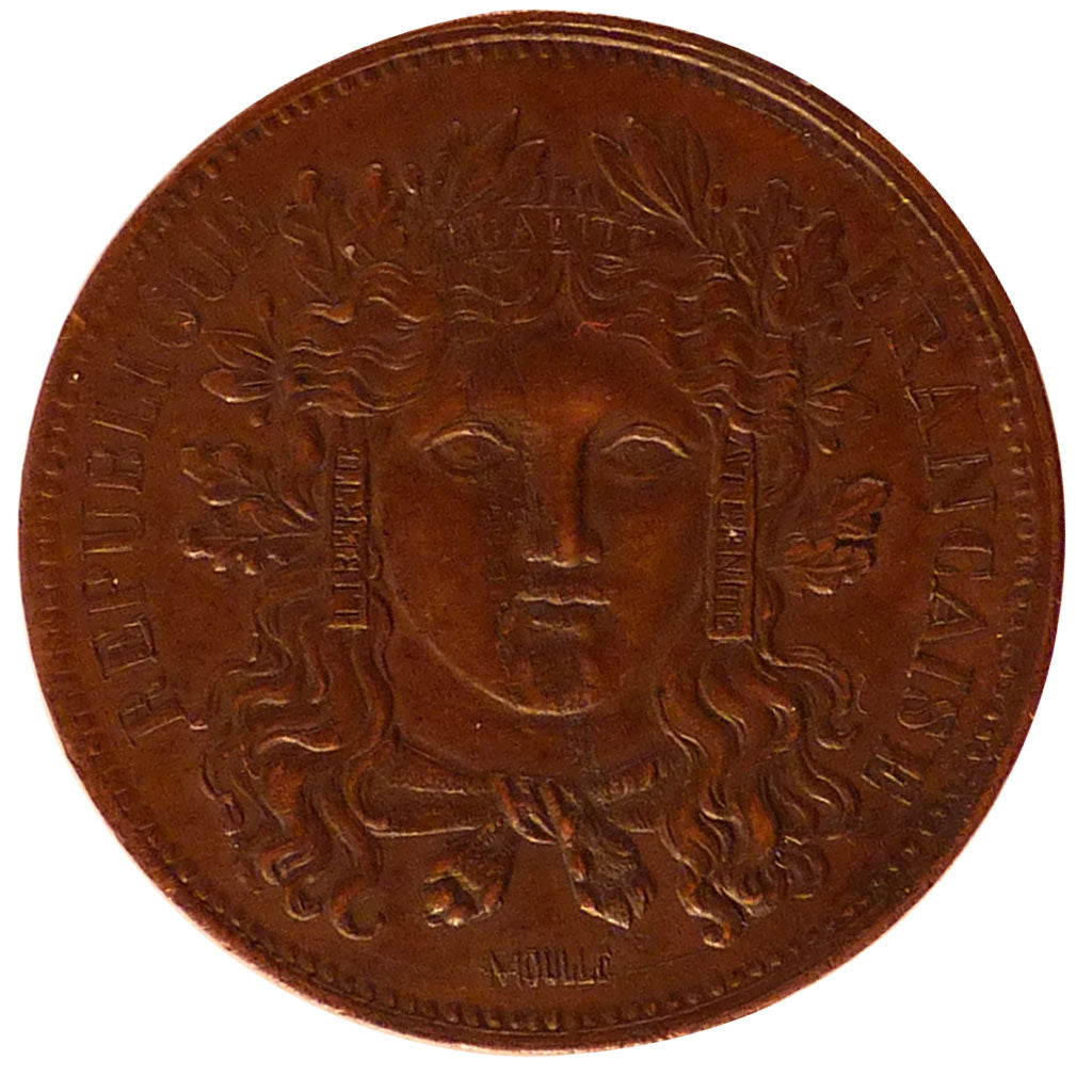 Francia, 10 Centimes, 1848, Paris, SPL-, Bronzo, Gadoury:234