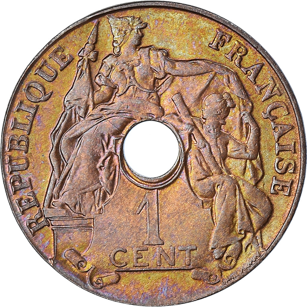 Coin, FRENCH INDO-CHINA, Cent, 1920, San Francisco, AU(50-53), Bronze, KM:12.2