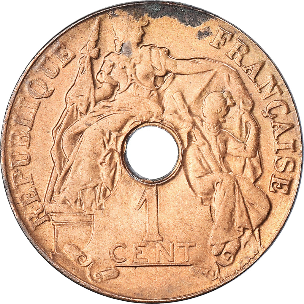 Coin, FRENCH INDO-CHINA, Cent, 1920, San Francisco, EF(40-45), Bronze, KM:12.2