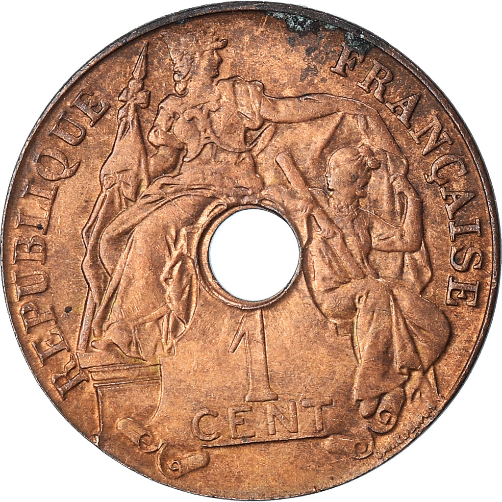 Münze, FRENCH INDO-CHINA, Cent, 1920, San Francisco, SS, Bronze, KM:12.2