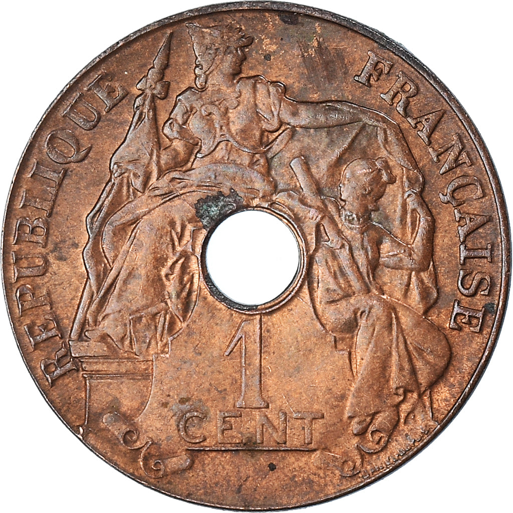 Moneta, INDOCINA FRANCESE, Cent, 1920, San Francisco, BB+, Bronzo, KM:12.2