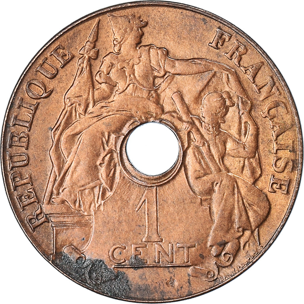 Coin, FRENCH INDO-CHINA, Cent, 1920, San Francisco, EF(40-45), Bronze, KM:12.2