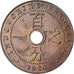 Moneda, INDOCHINA FRANCESA, Cent, 1920, San Francisco, MBC+, Bronce, KM:12.2
